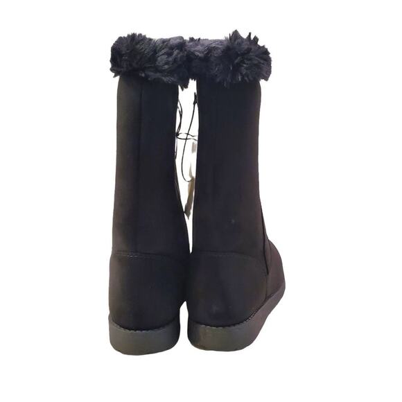 Girls Tall Black Winter Boots Black Nina Cat & Jack Toddler Winter Boots Size 6 - Picture 7 of 11